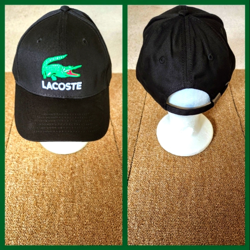 LACOSTE STRAPBACK HAT.